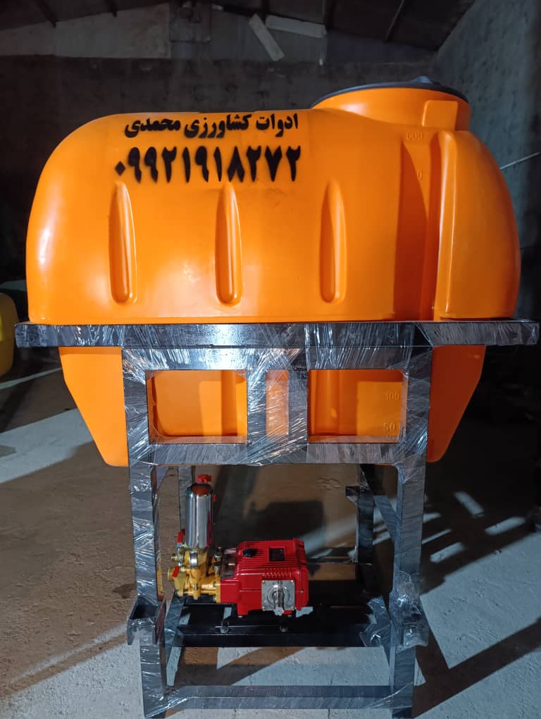 سم پاش 600 لیتری ترک مخزن نارنجی